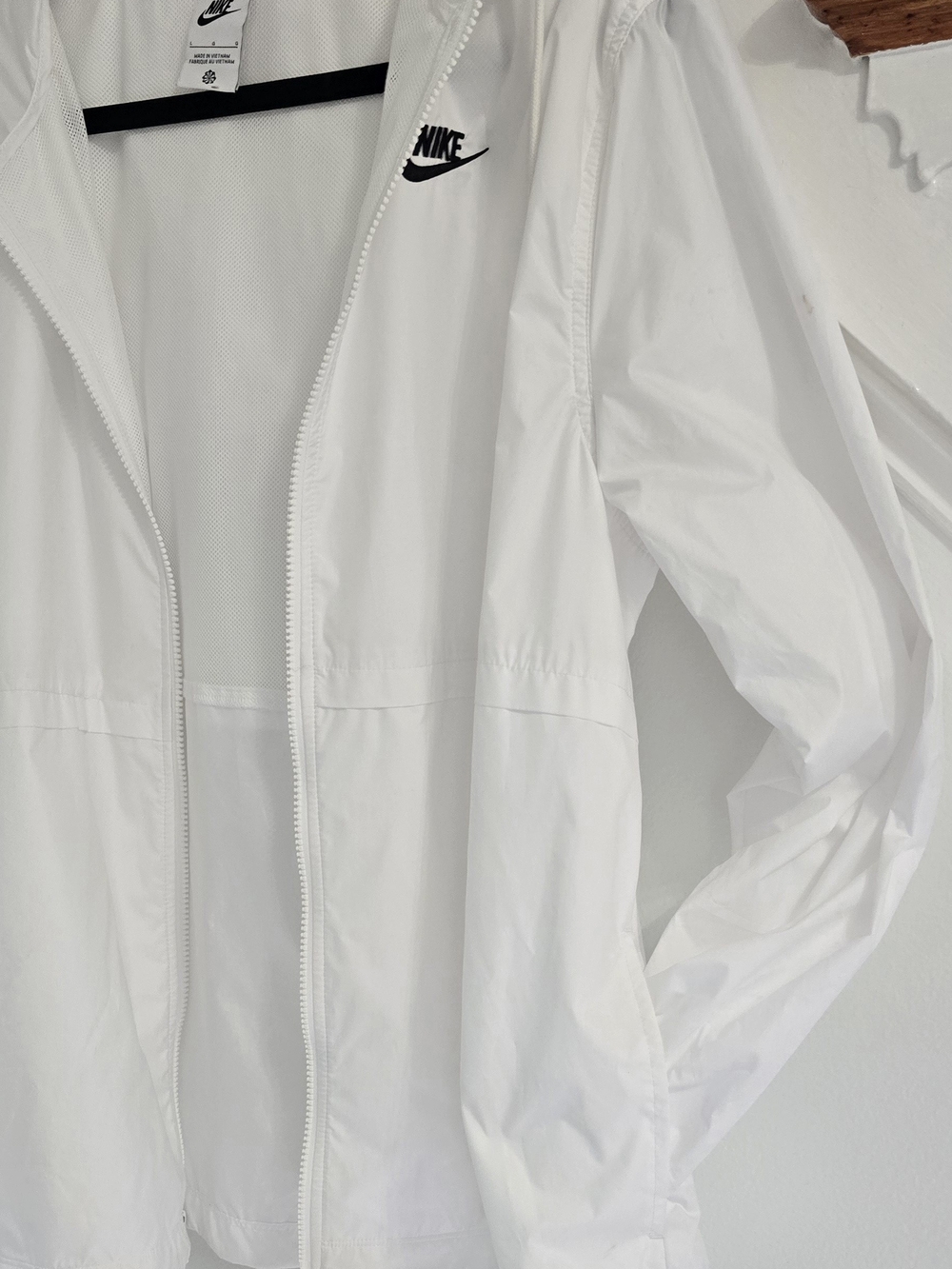 Nike Sportswear Essential Repel Women's Jacket White Large Windbreaker DM6179-10 - Picture 4 of 10